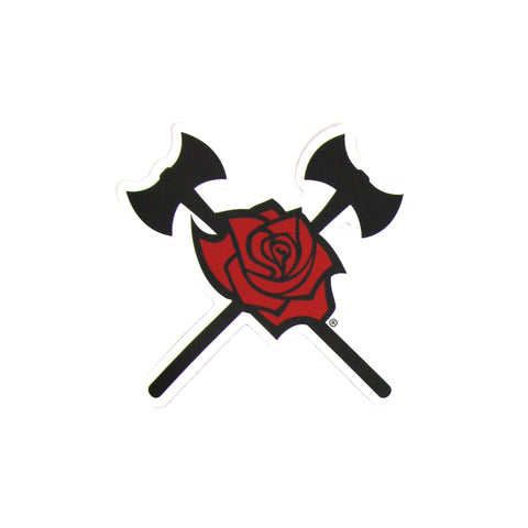 Axe & Rose Sticker